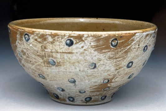 medium bowl with dots